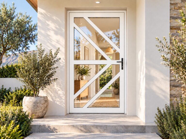 Kenzo White entrance doors – lifestyle illustration