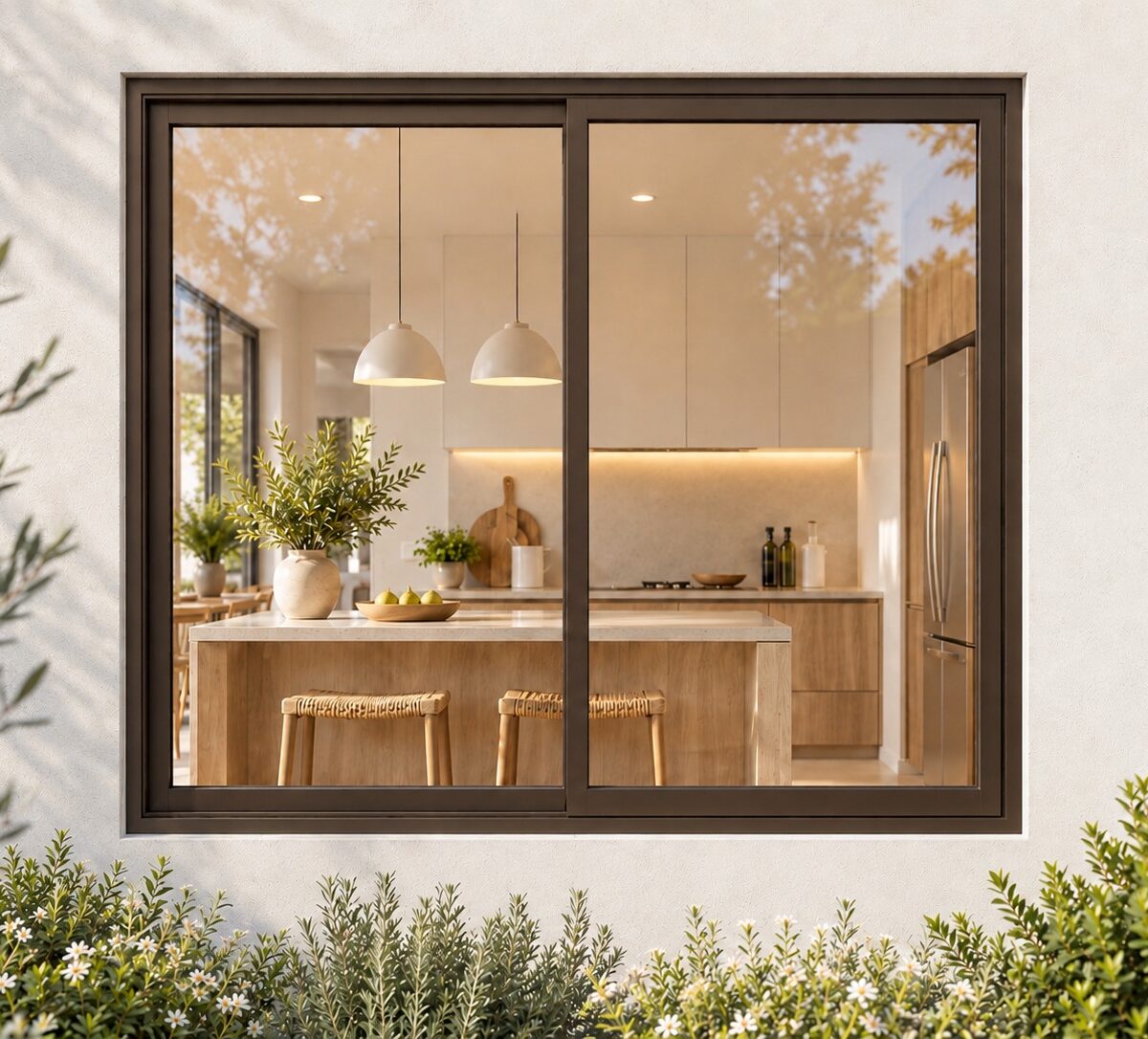 kenzo hs1212b bronze 1200x1200mm sliding window
