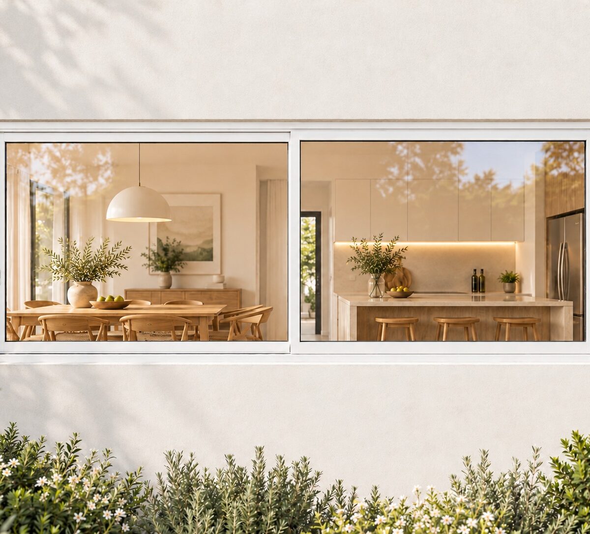 kenzo hs156w white 1500x600mm sliding window