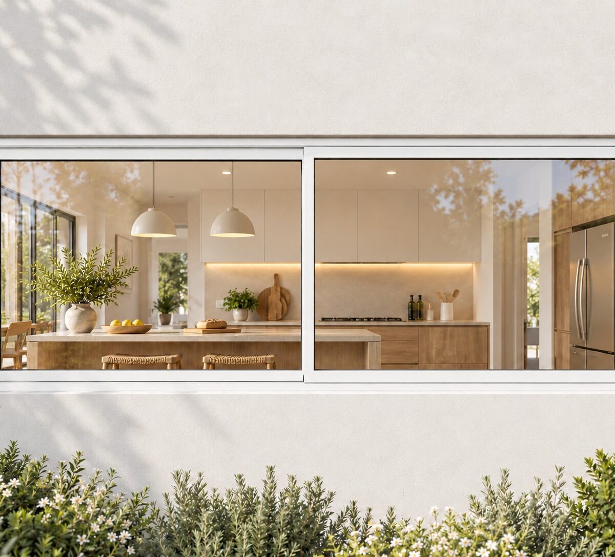 kenzo hs186w white 1800x600mm sliding window