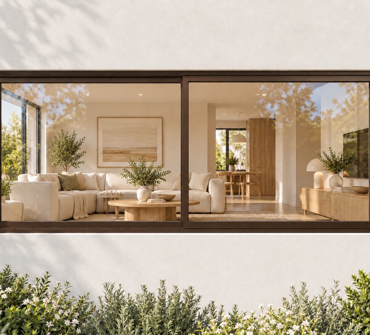 kenzo hs219b bronze 2100x900mm sliding window