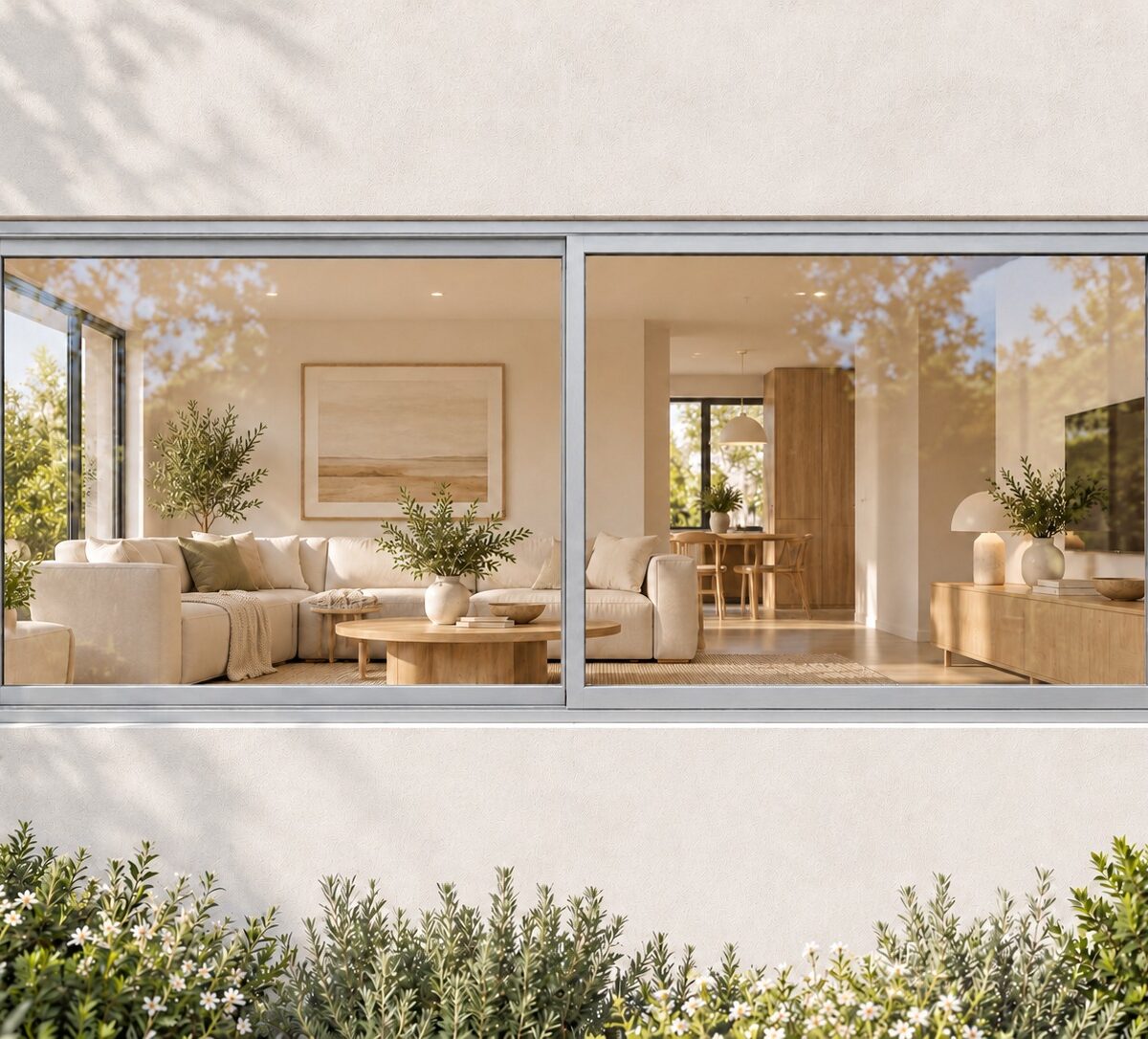 kenzo hs219s silver 2100x900mm sliding window