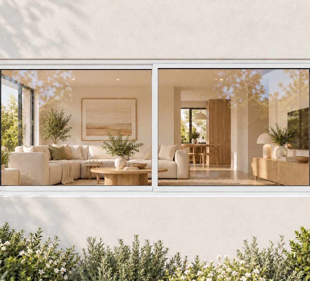 kenzo hs219w white 2100x900mm sliding window