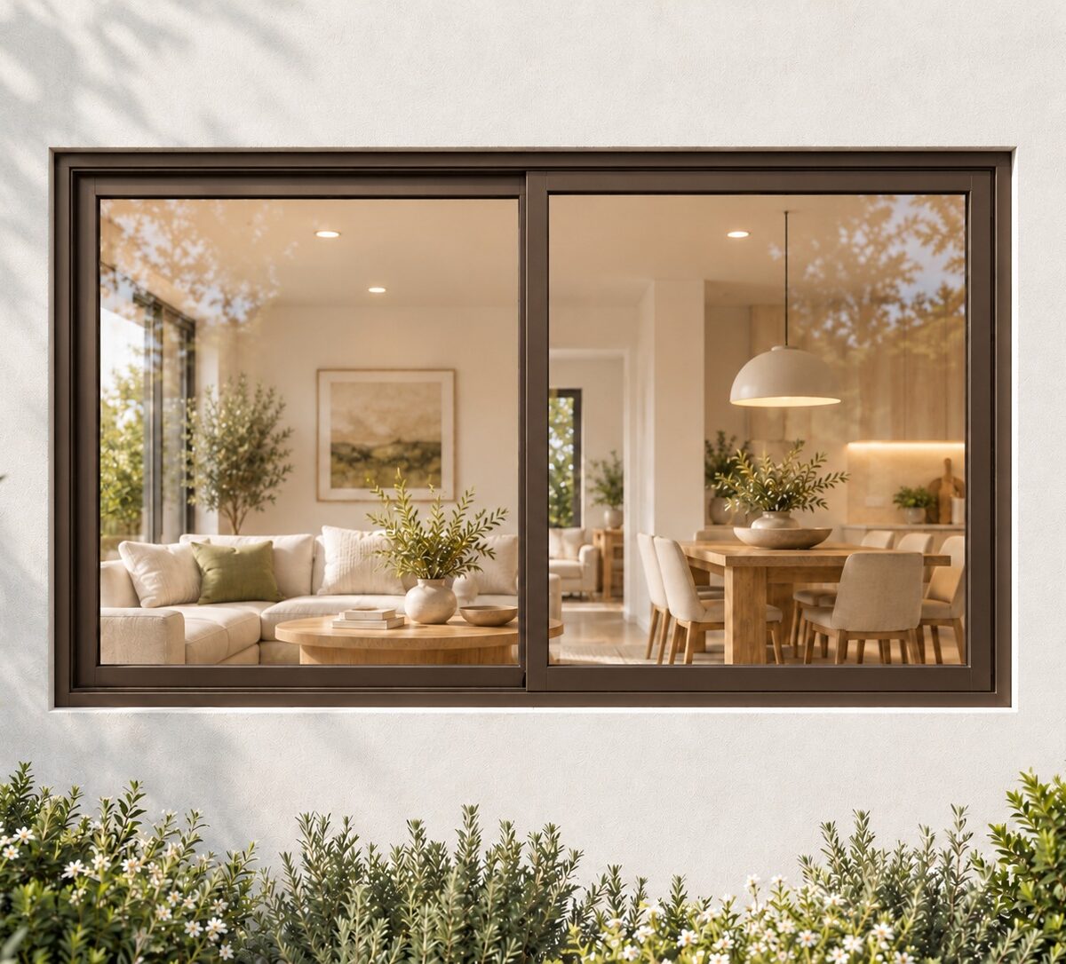kenzo hs96b bronze 900x600mm sliding window
