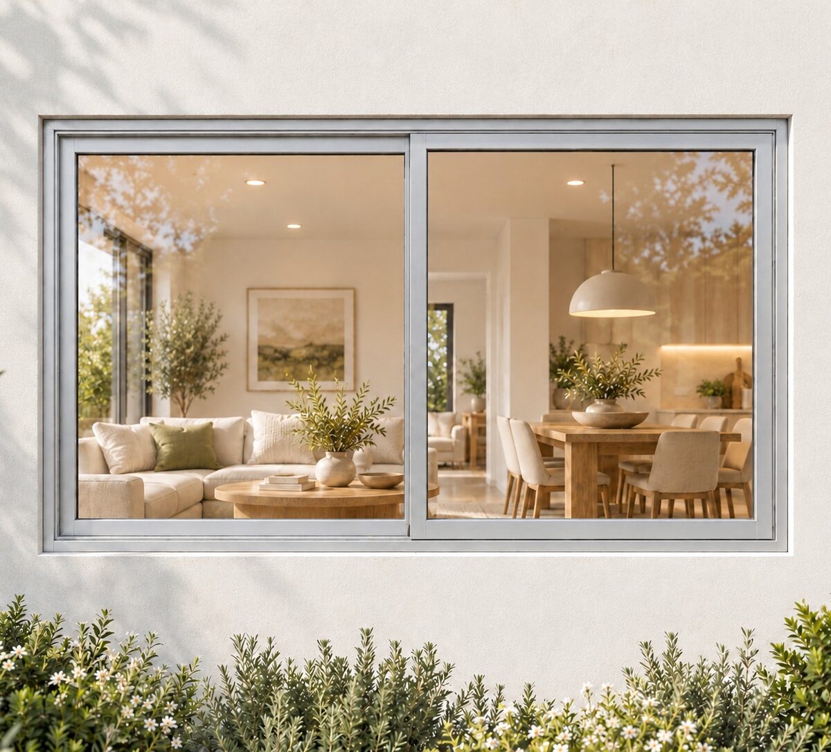 kenzo hs96s silver 900x600mm sliding window