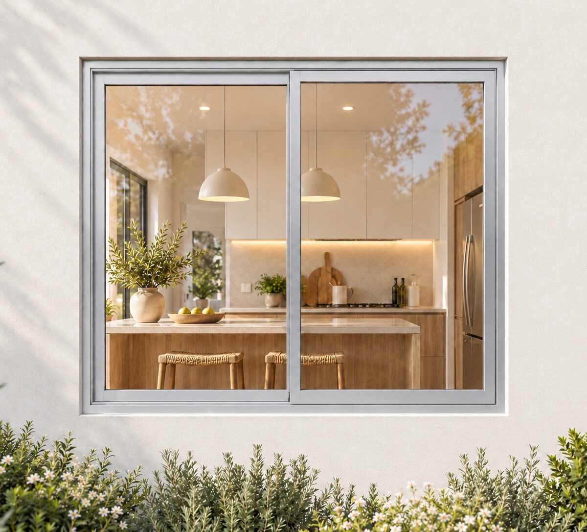 kenzo hs99s silver 900x900mm sliding window