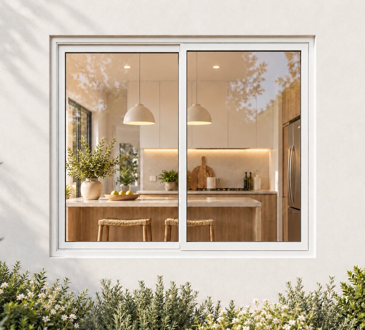 kenzo hs99w white 900x900mm sliding window