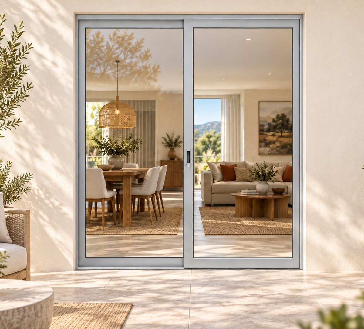 kenzo ox1521s silver 1500mm sliding door