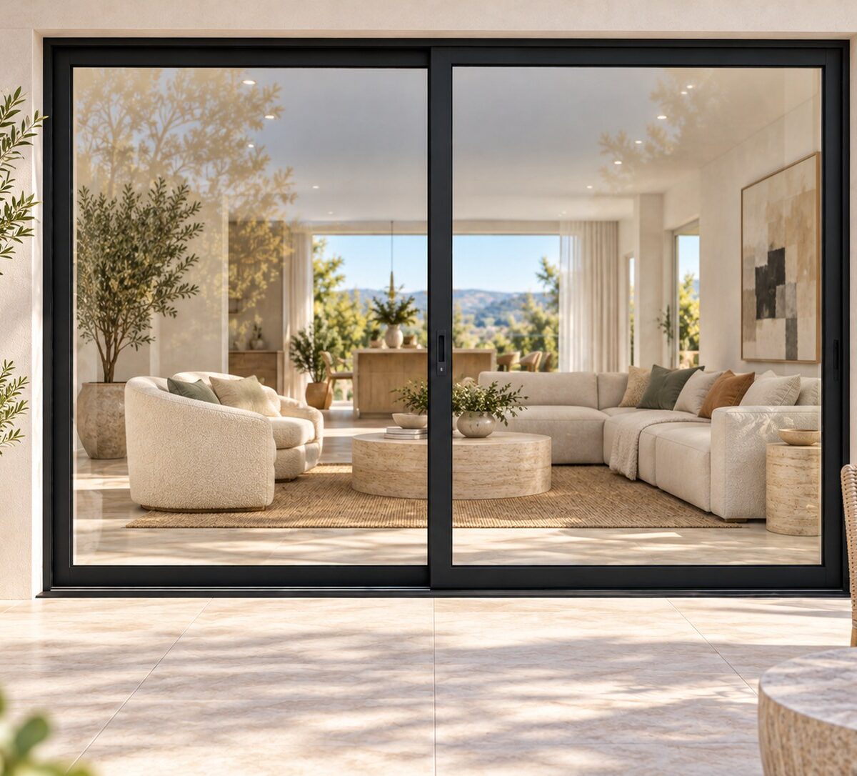 kenzo ox2121bl black 2100mm sliding door