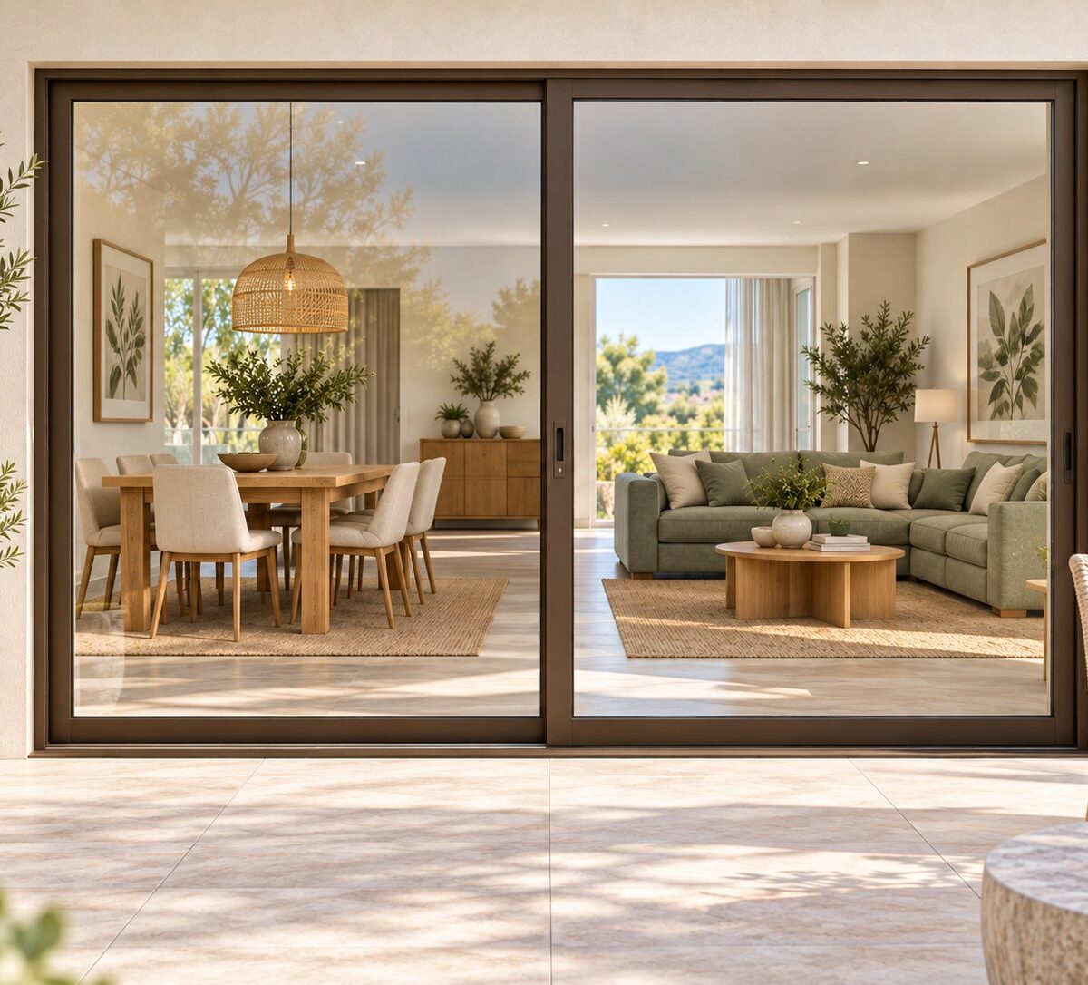 kenzo ox2421b bronze 2400mm sliding door