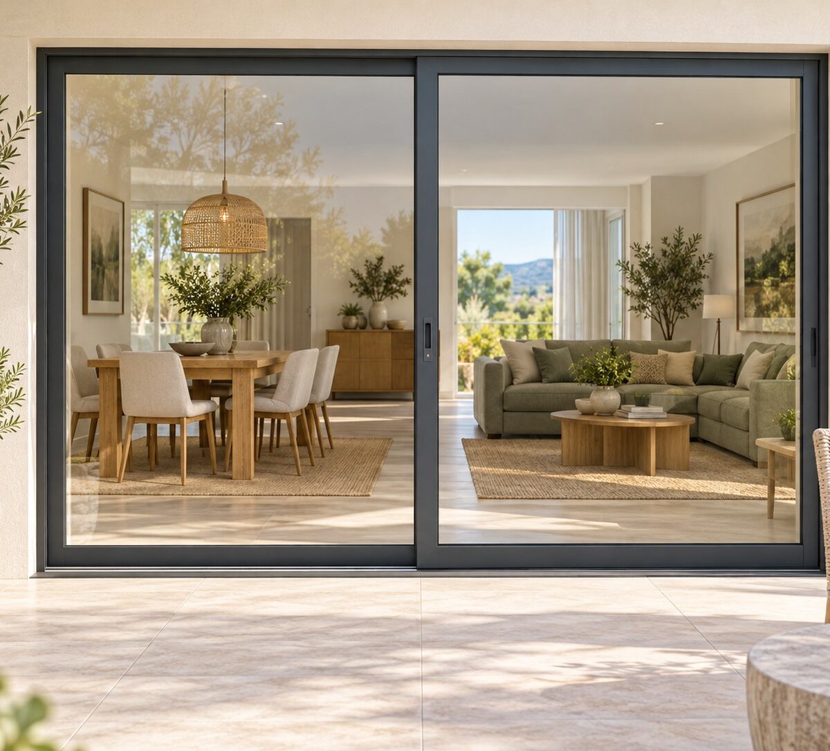 kenzo ox2421c charcoal 2400mm sliding door