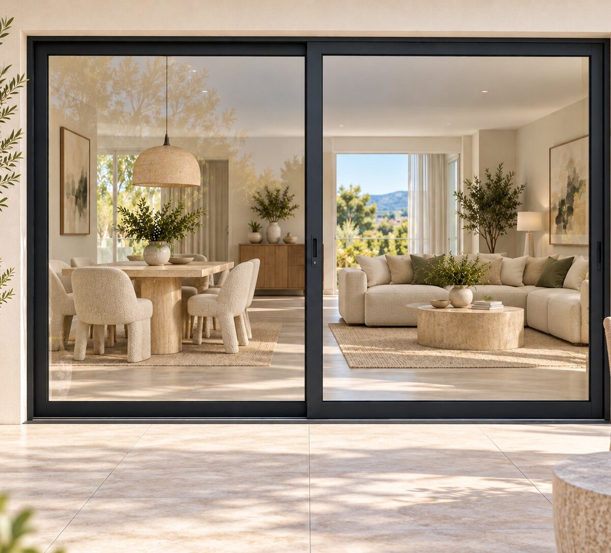kenzo ox2721bl black 2700mm sliding door