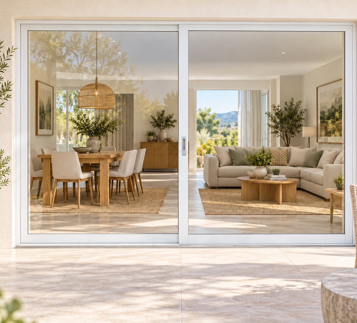 kenzo ox2721w white 2700mm sliding door