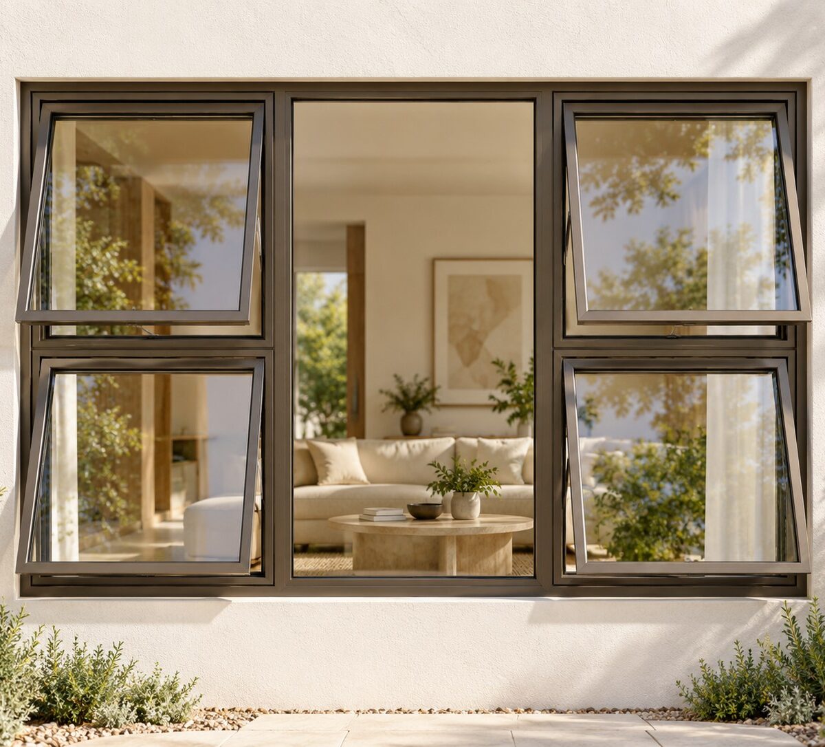 kenzo p4tt1512b bronze 1500x1200mm top hung window