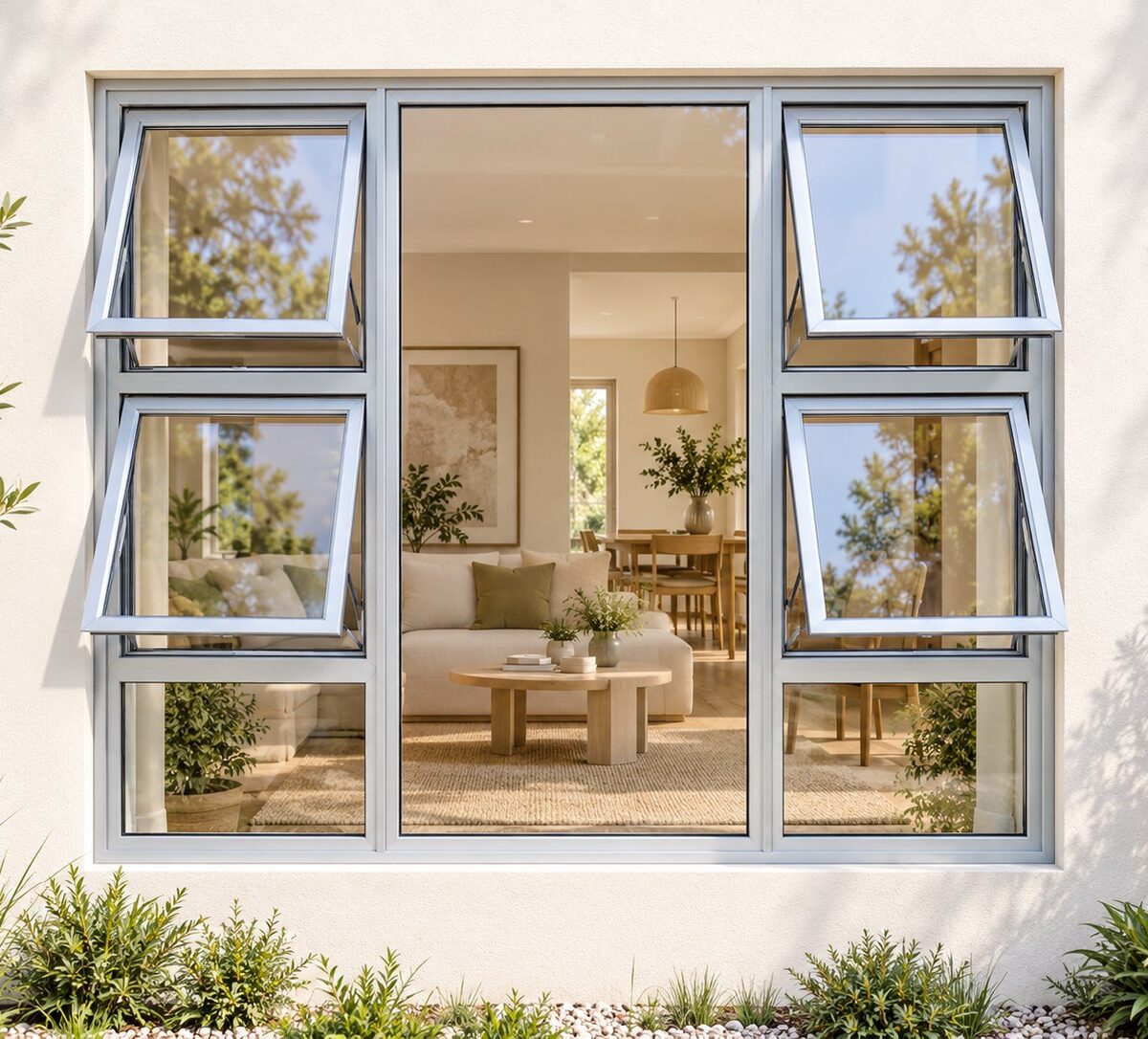 kenzo p4tt1515s silver 1500x1500mm top hung window
