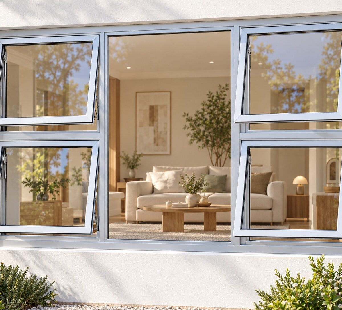 kenzo p4tt1812s silver 1800x1200mm top hung window