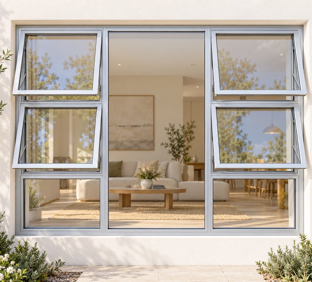 kenzo p4tt1815s silver 1800x1500mm top hung window