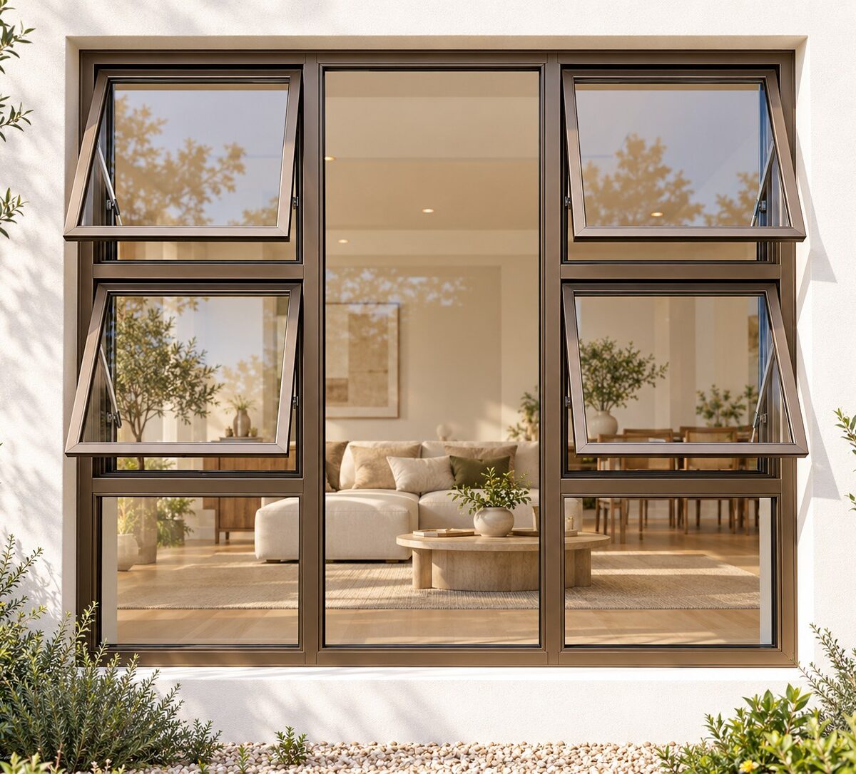kenzo p4tt1818b bronze 1800x1800mm top hung window