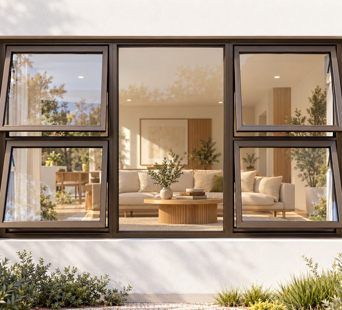 kenzo p4tt2112b bronze 2100x1200mm top hung window
