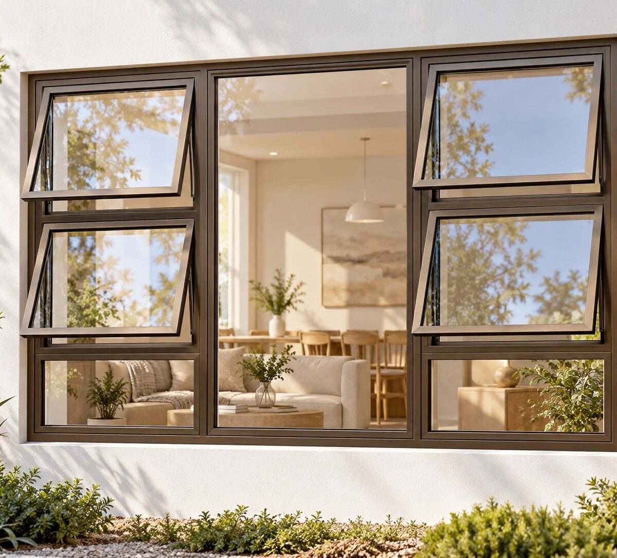 kenzo p4tt2115b bronze 2100x1500mm top hung window