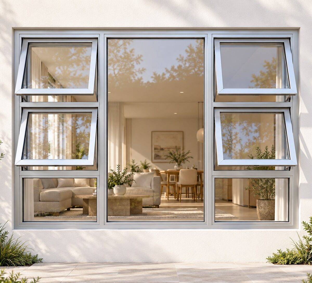 kenzo p4tt2115s silver 2100x1500mm top hung window