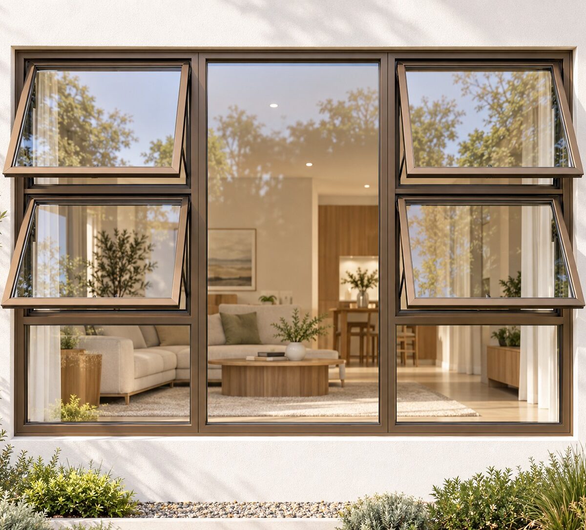 kenzo p4tt2118b bronze 2100x1800mm top hung window