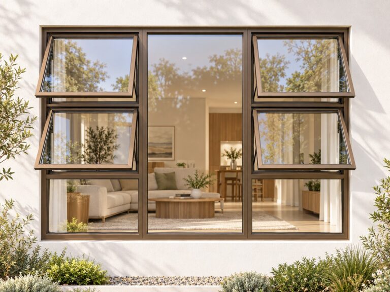 kenzo p4tt2118b bronze 2100x1800mm top hung window