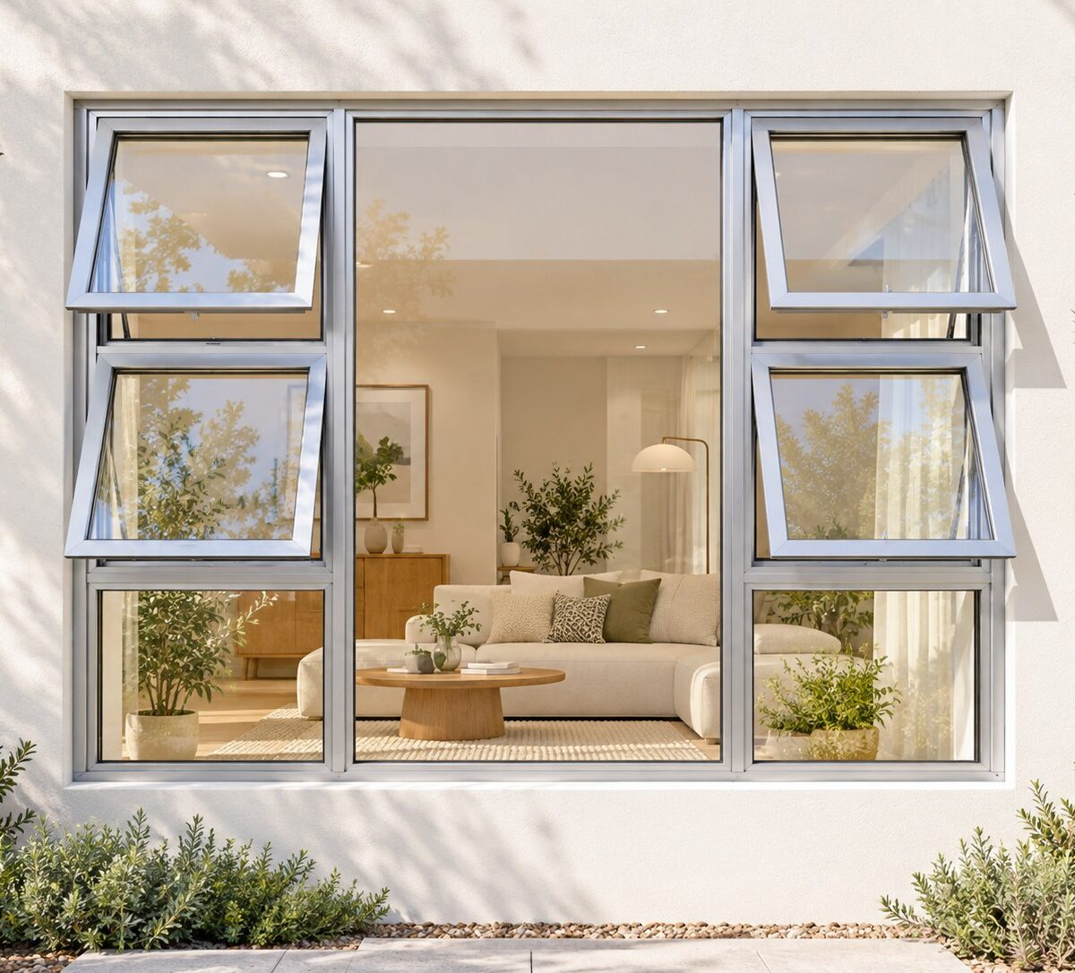 kenzo p4tt2118s silver 2100x1800mm top hung window
