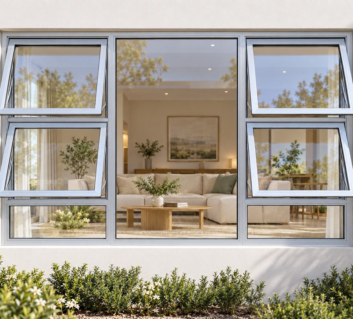 kenzo p4tt2415s silver 2400x1500mm top hung window