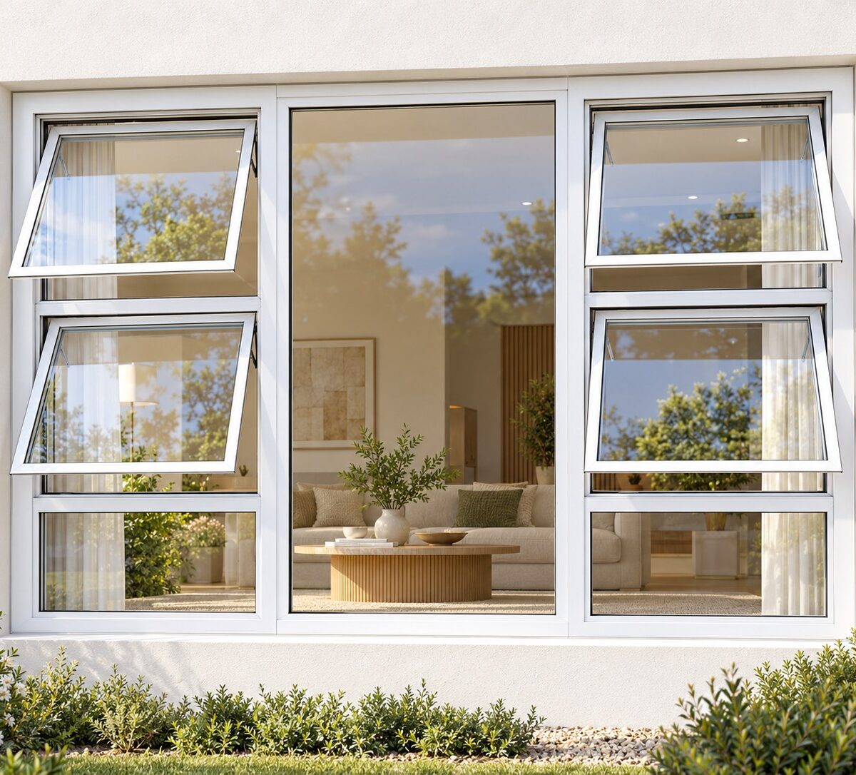 kenzo p4tt2415w white 2400x1500mm top hung window