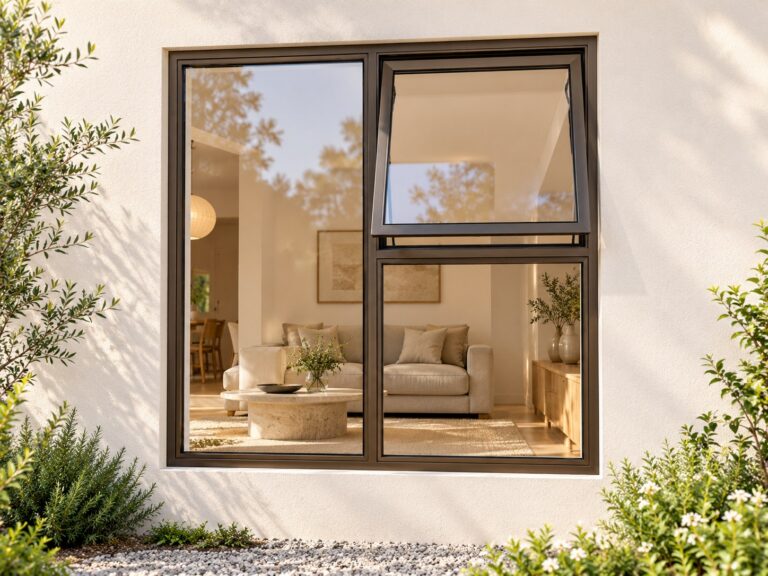 kenzo pt1212rb bronze 1200x1200mm top hung window