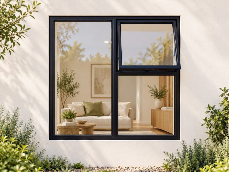 kenzo pt1212rbl black 1200x1200mm top hung window