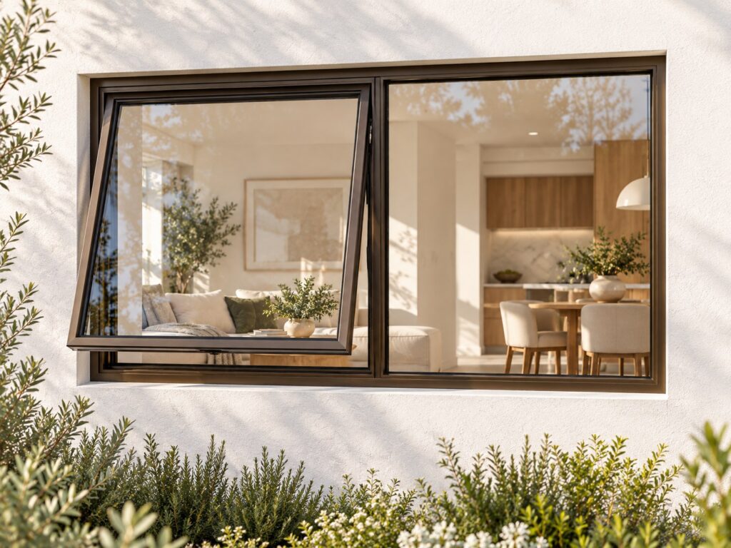 Left Upper Opener with Fixed Side Pane – lifestyle illustration