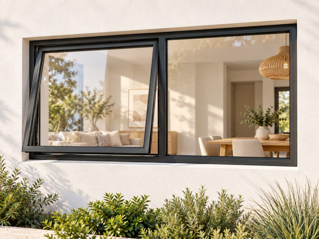 Left Upper Opener with Fixed Side Pane – lifestyle illustration