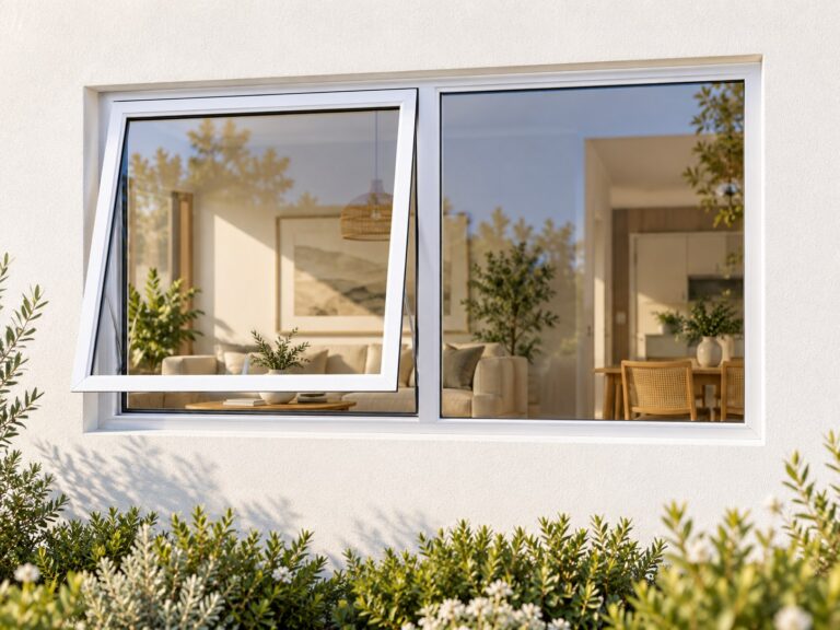 kenzo pt126lw white 1200x600mm top hung window