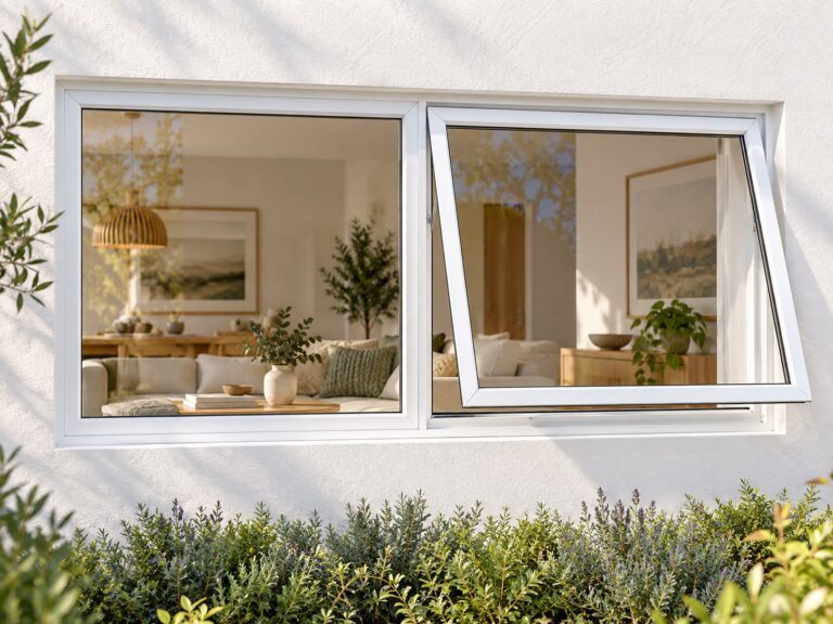 kenzo pt126rw white 1200x600mm top hung window