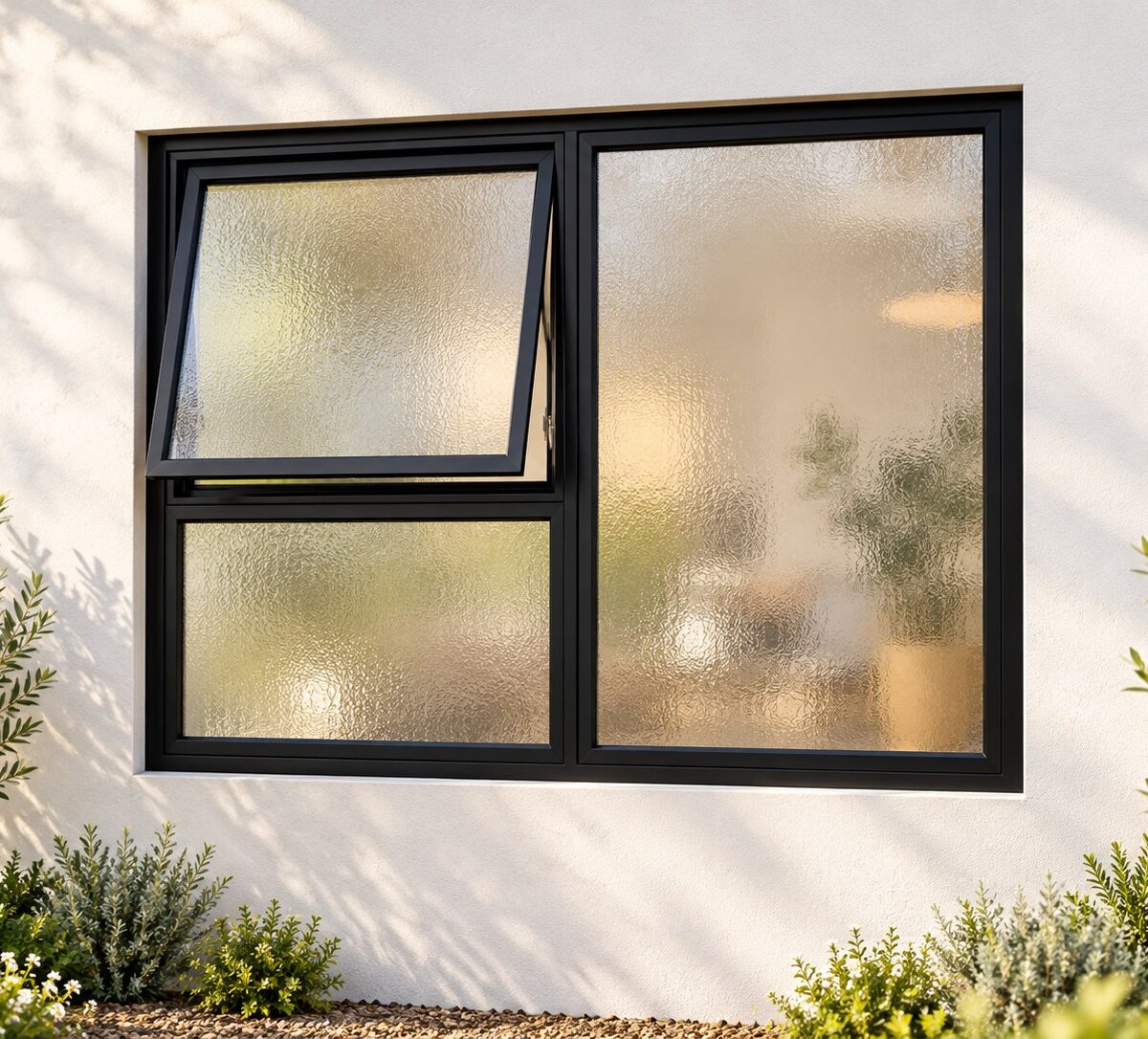 kenzo pt129obstsglbl black 1200x900mm top hung window