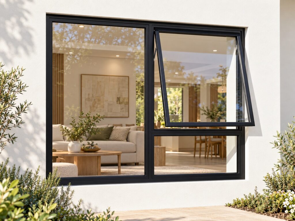 Right Upper Opener with Fixed Lower and Side Panes – lifestyle illustration