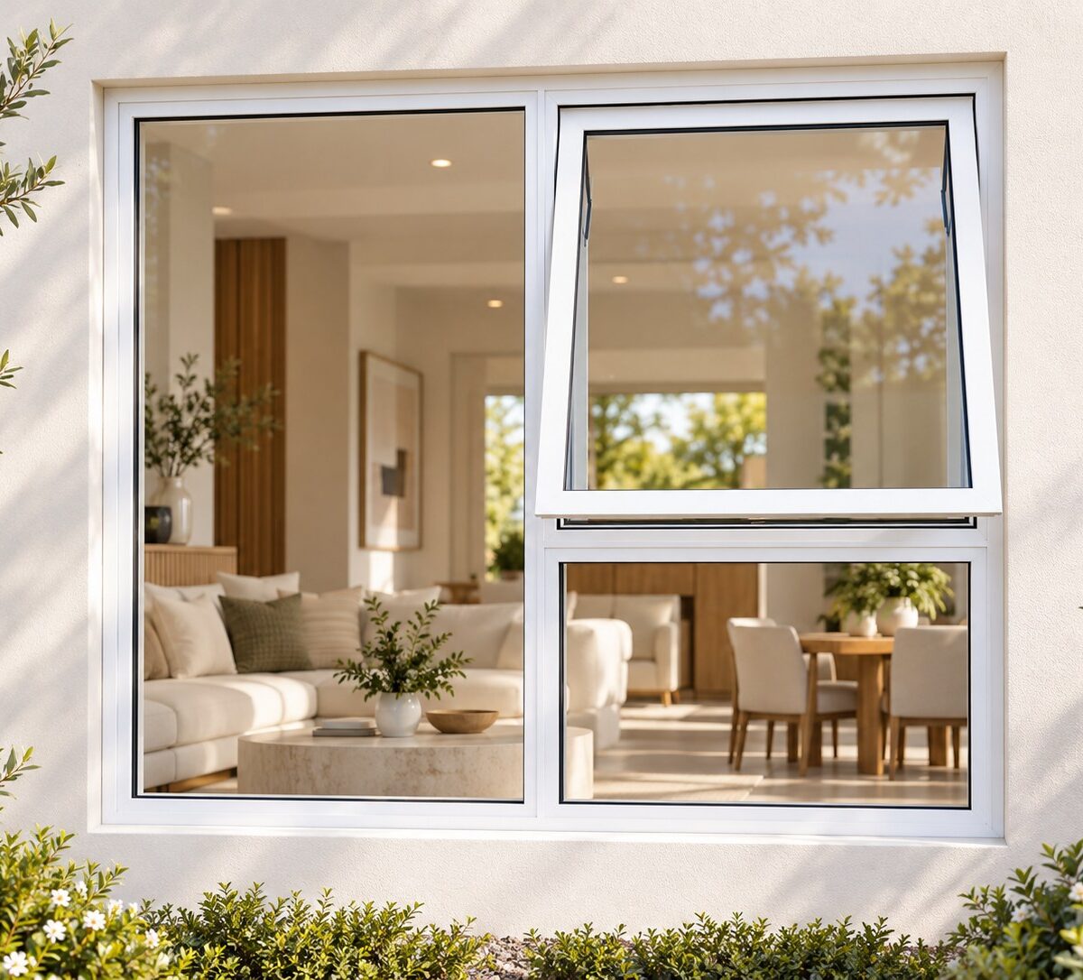 kenzo pt129rw white 1200x900mm top hung window