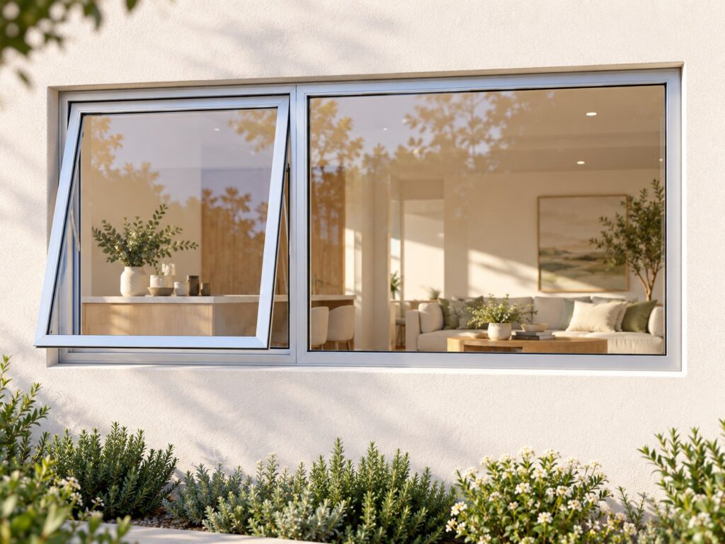 Left Upper Opener with Fixed Side Pane – lifestyle illustration