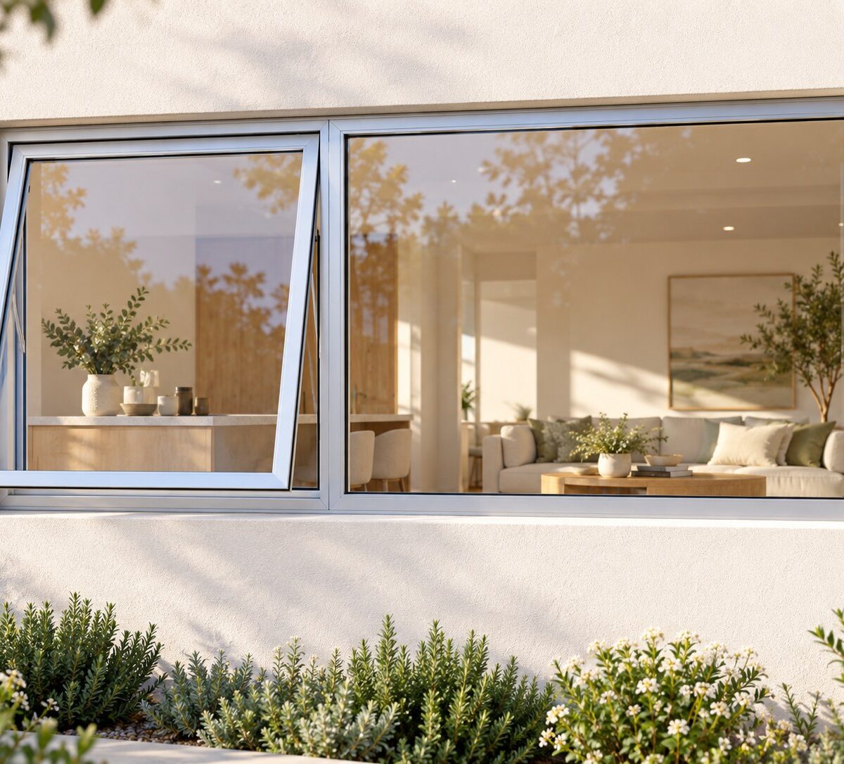 kenzo pt156ls silver 1500x600mm top hung window