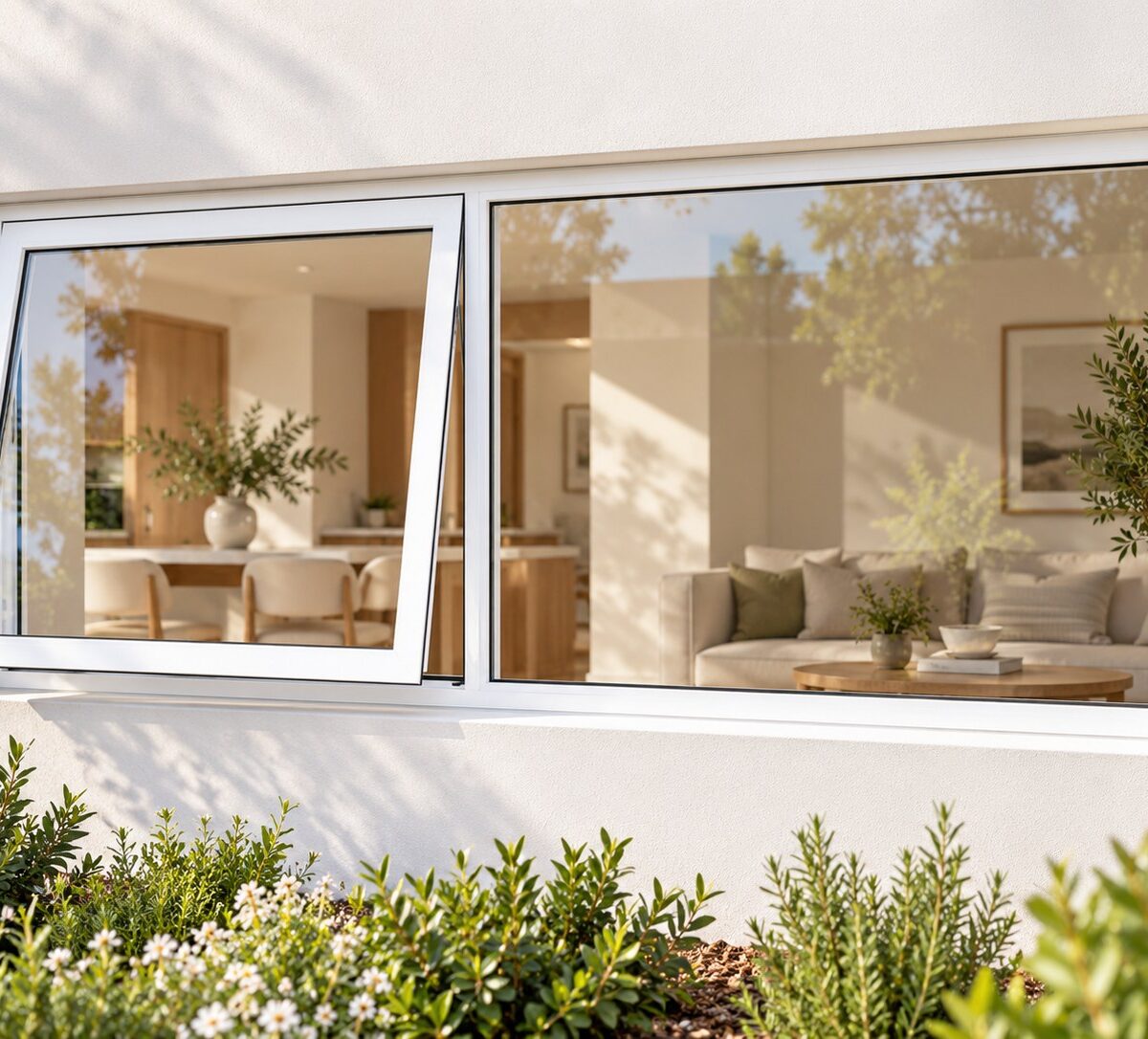kenzo pt156lw white 1500x600mm top hung window