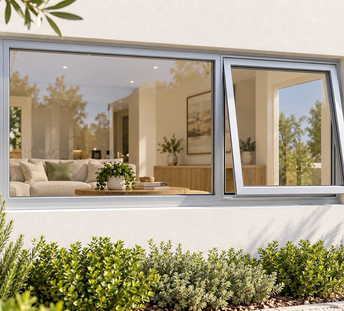 kenzo pt156rs silver 1500x600mm top hung window