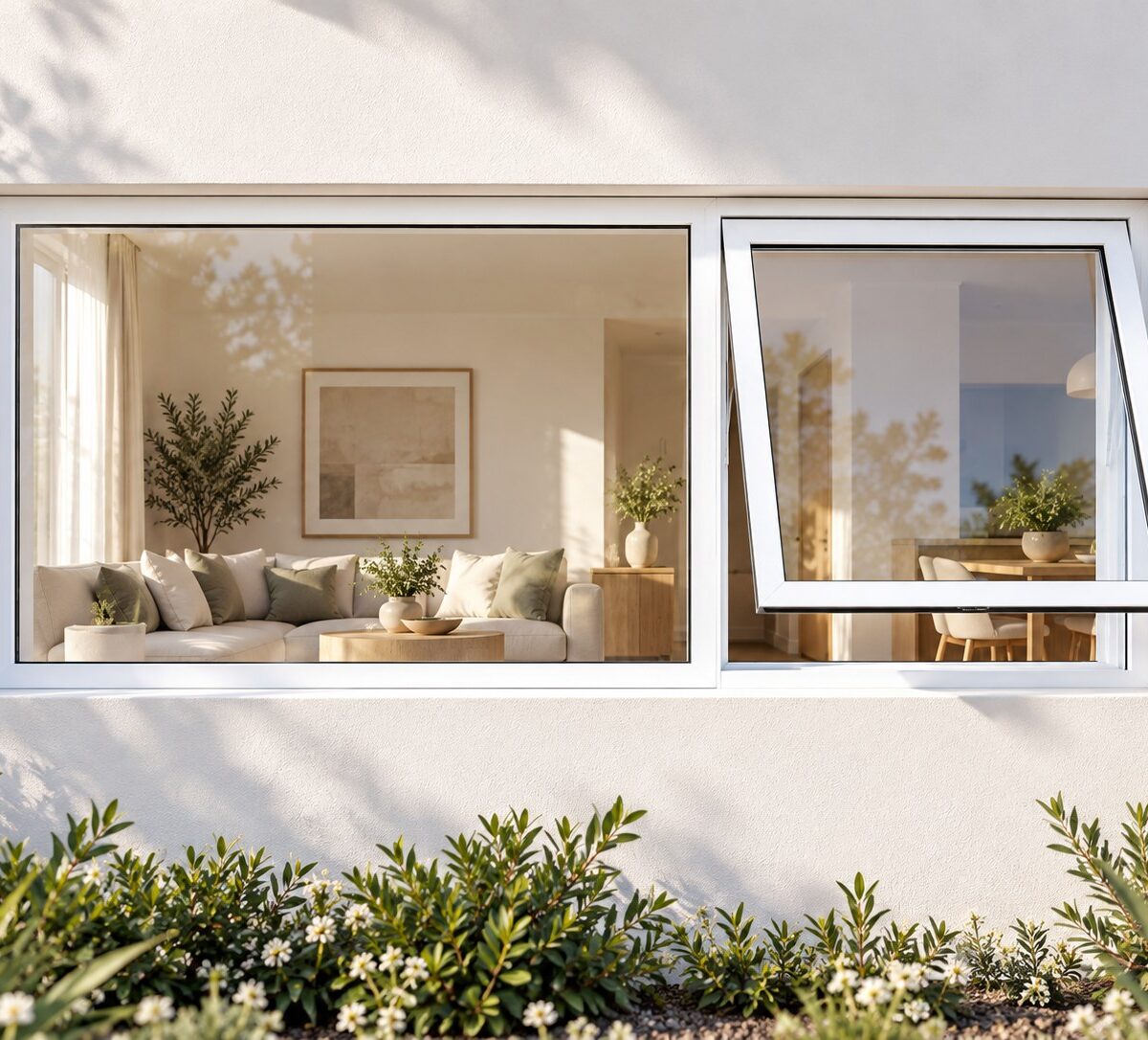 kenzo pt156rw white 1500x600mm top hung window
