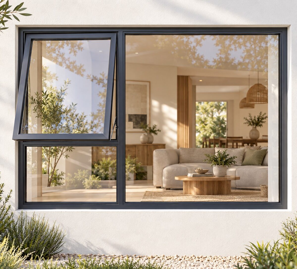 kenzo pt159lc charcoal 1500x900mm top hung window