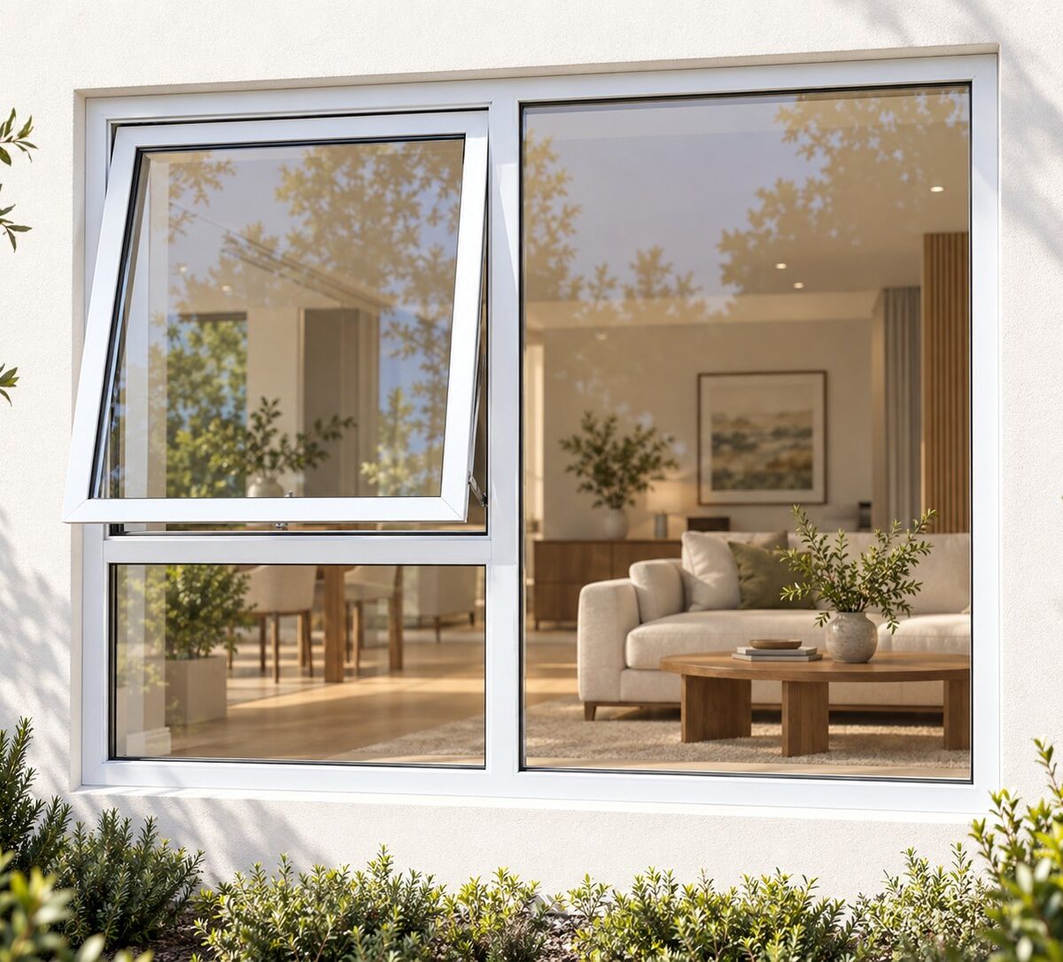 kenzo pt159lw white 1500x900mm top hung window