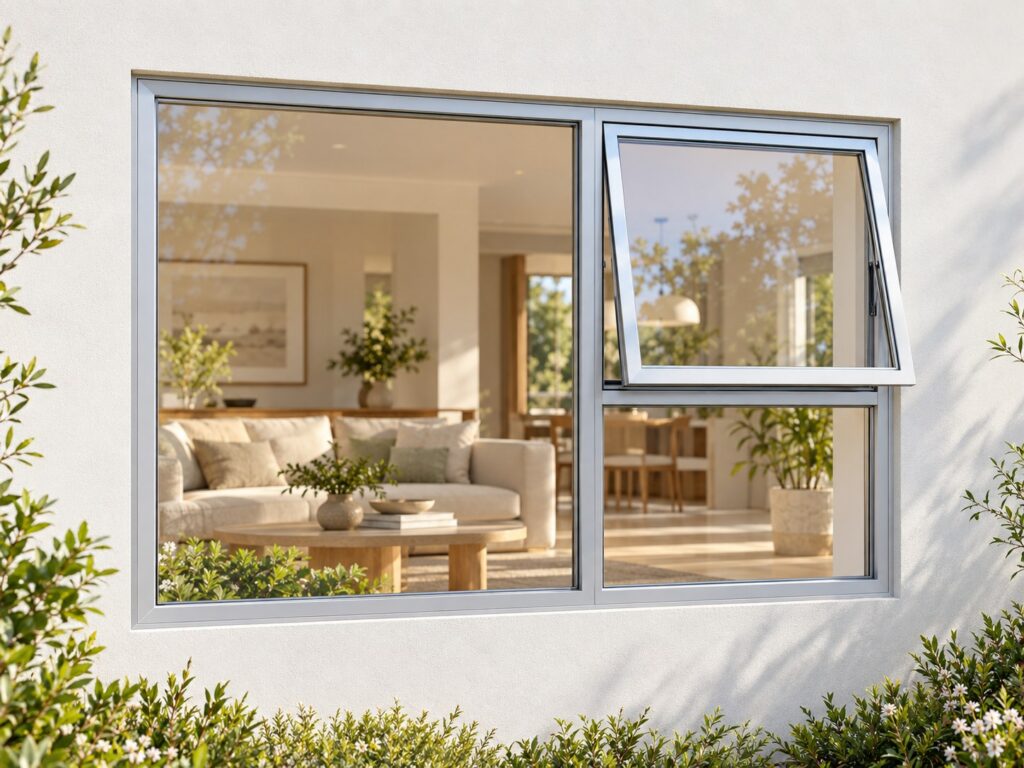 Right Upper Opener with Fixed Lower and Side Panes – lifestyle illustration