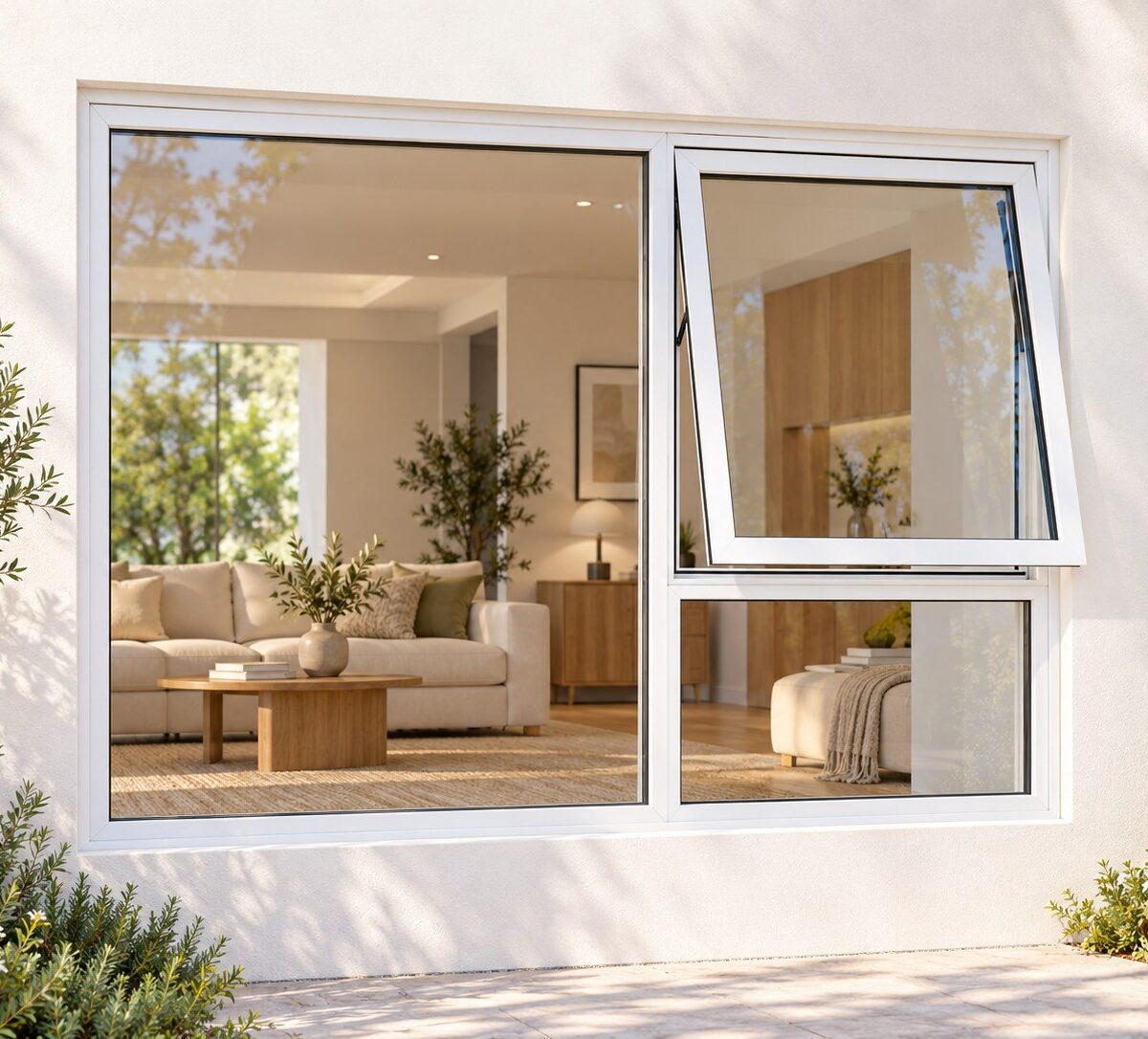 kenzo pt159rw white 1500x900mm top hung window