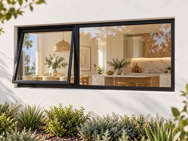 kenzo pt186lbl black 1800x600mm top hung window