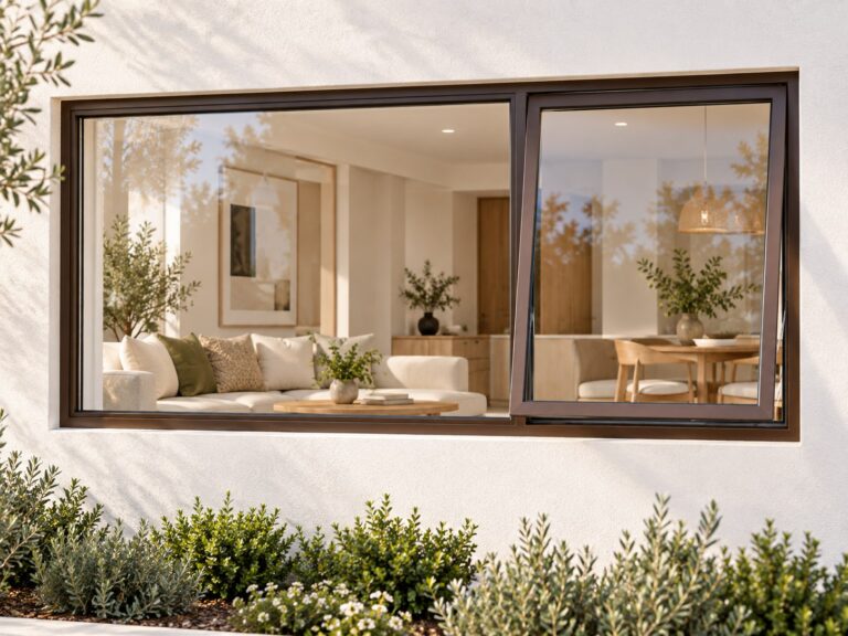 kenzo pt186rb bronze 1800x600mm top hung window